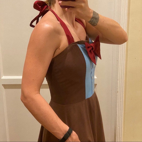 HANDMADE Boned Corset Halter Dress - 11th Doctor - Picture 6 of 8